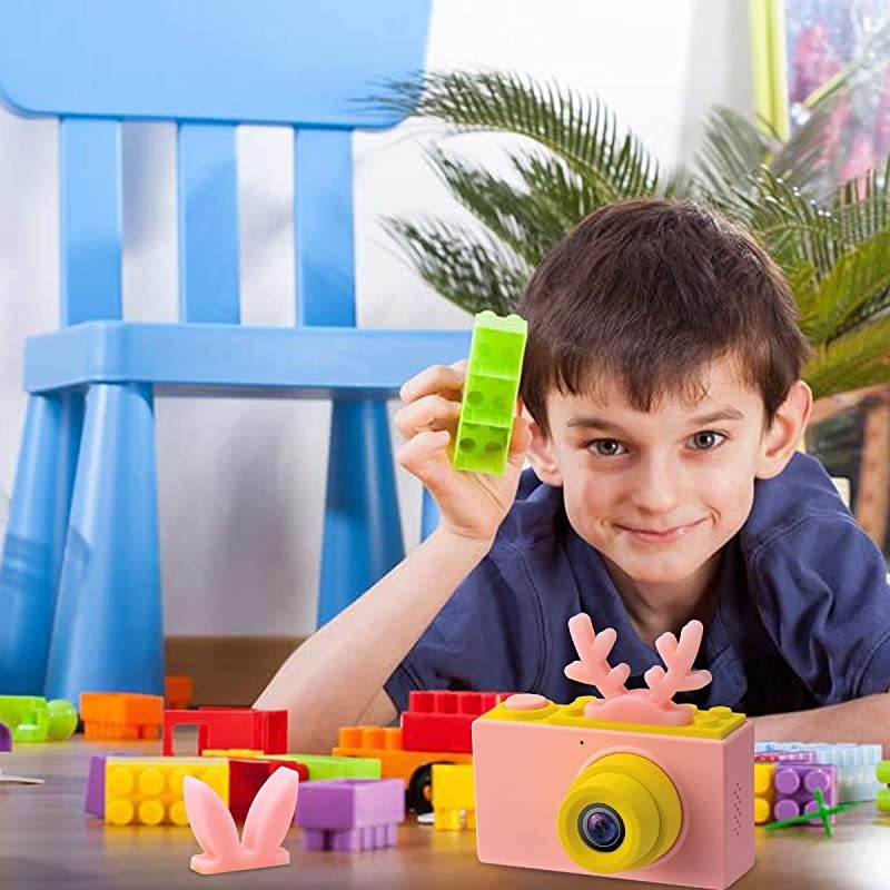 Digital Cameras for Boys Girls HD 1080P Video Camera for Children Selfie Camera Toy Cameras Mini Child Camcorder for Age 6+ Boys/Girls Pink