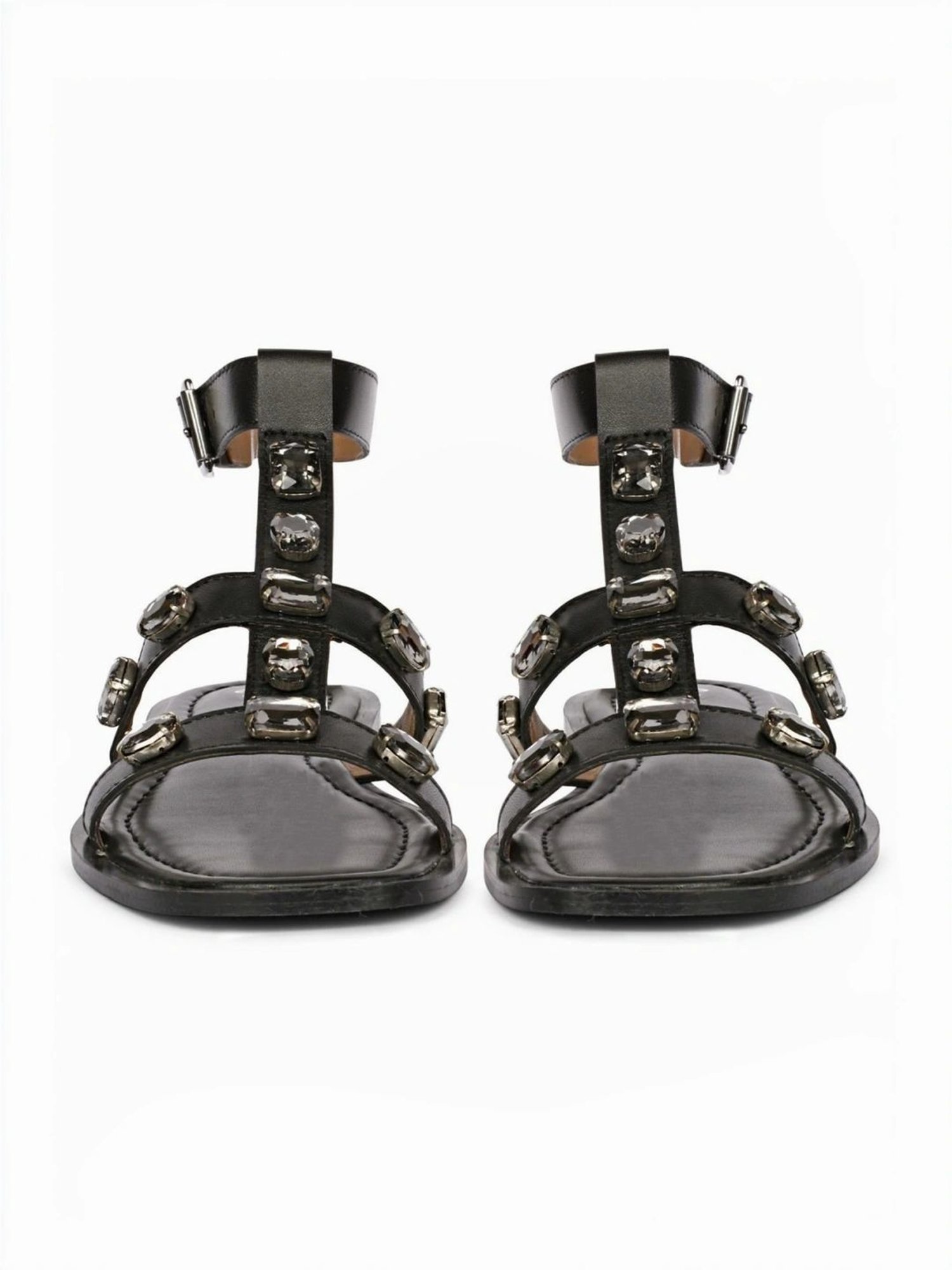 Saint G Women's Black Ankle Strap Sandals