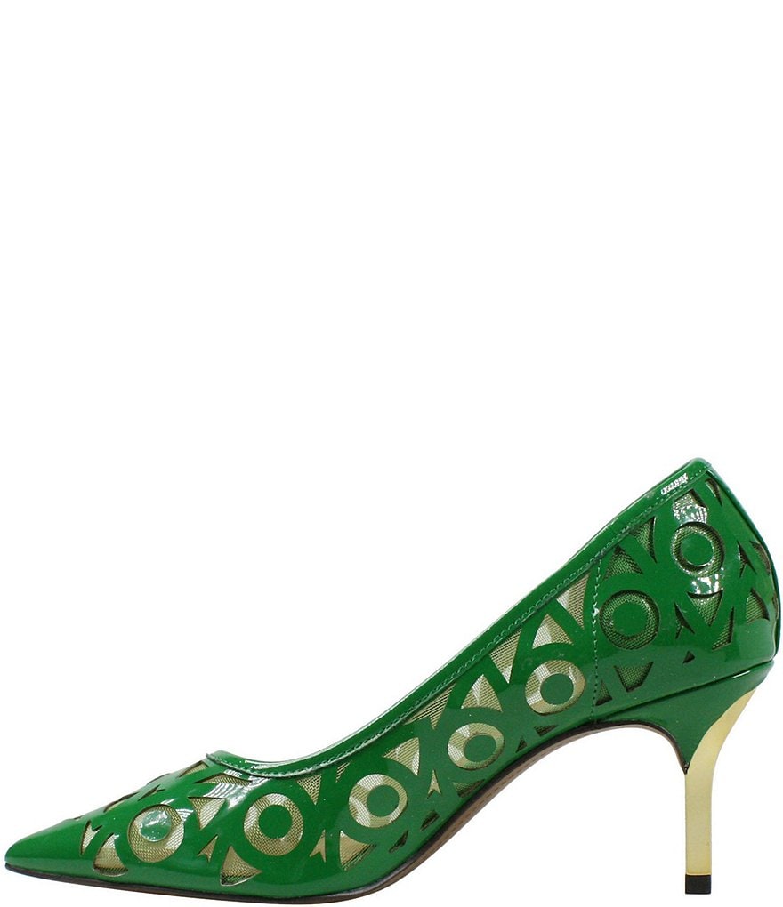 J. Renee Jameena Patent Laser Cut Pumps