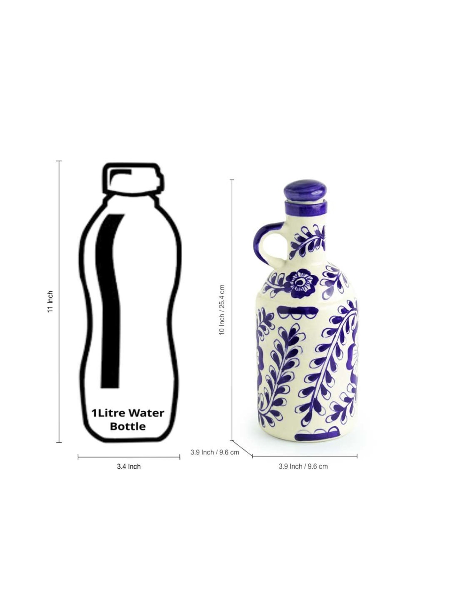 COLE & MASON White & Beige Ceramic Pourer - Set of 1