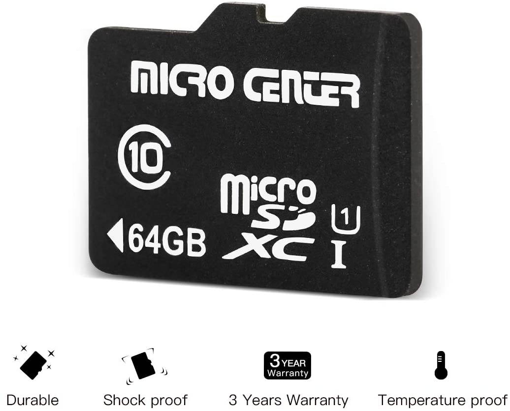 High Performance 64GB Micro SD Card,High-Speed 64GB TF Card, Class 10 Micro SDHC Flash Memory Card with SD Card Adapter