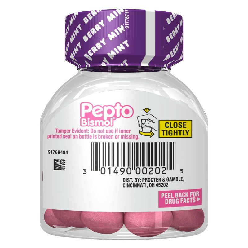 Pepto-Bismol Cool Chewable Tablets - Berry Mint - 24ct