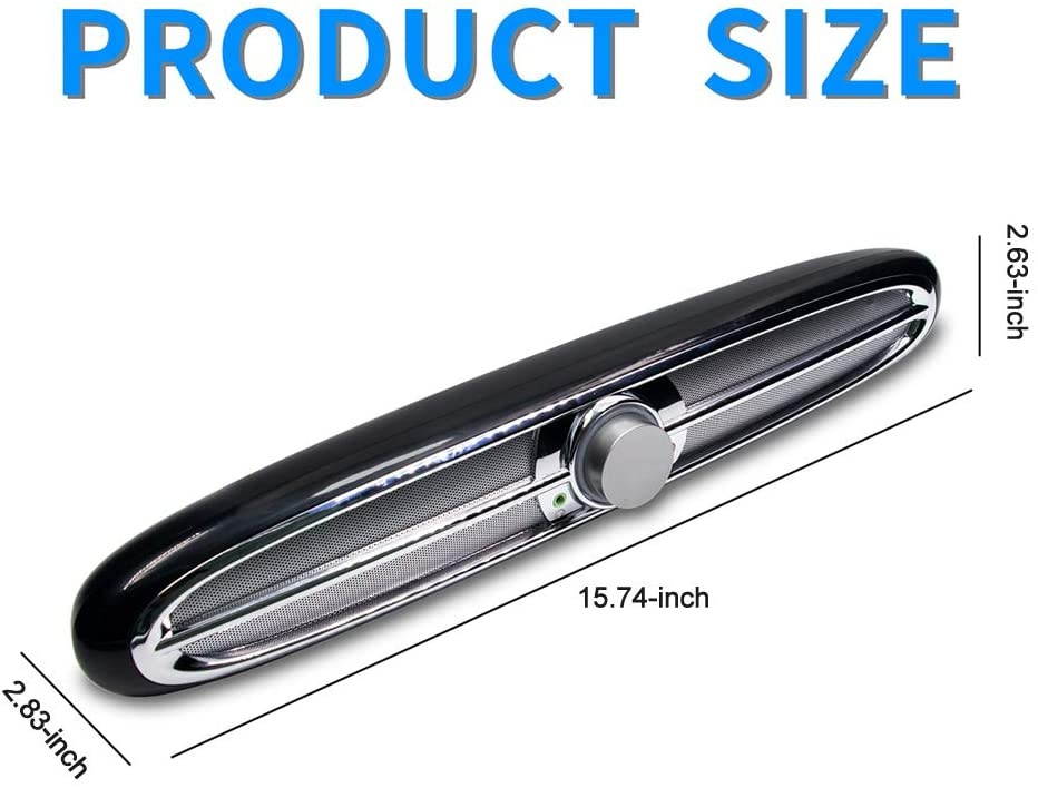 Docooler USB Powered Soundbar Speakers 3.5mm Wired Sound Box 10W Subwoofer w/Microphone Headphone Jack for TV Desktop Computer