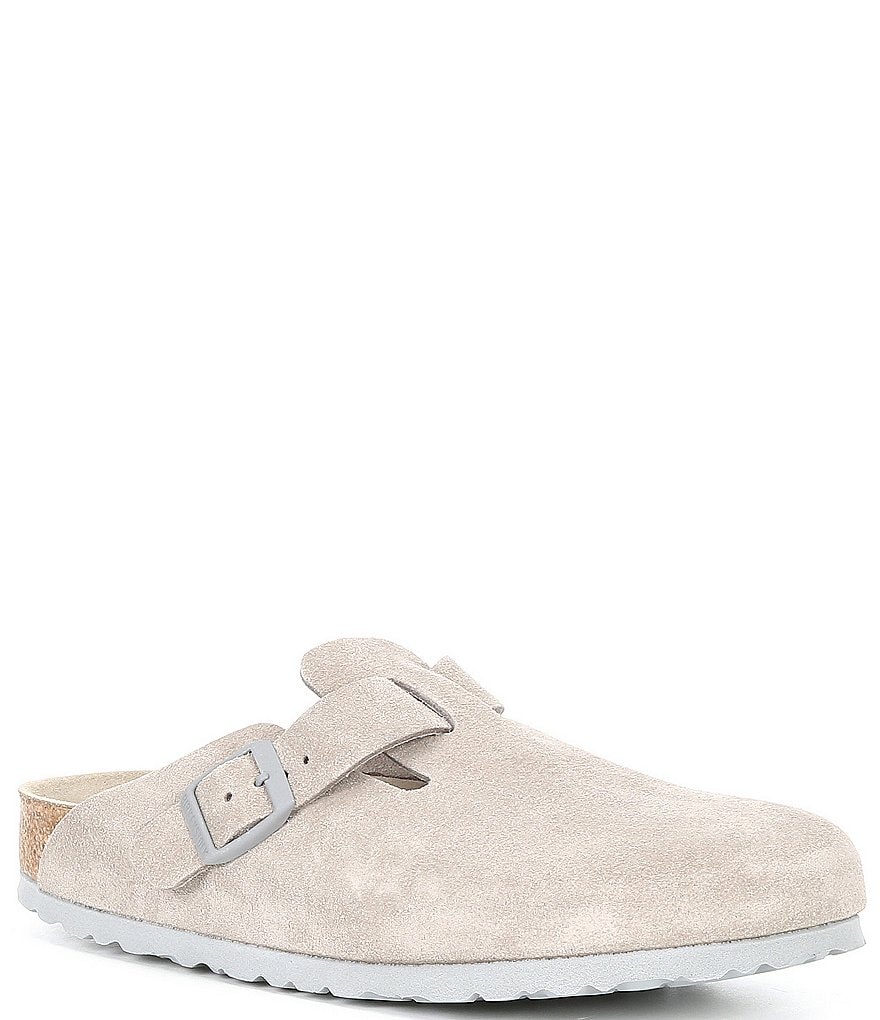 Birkenstock Women's Boston Suede Soft Footbed Clogs