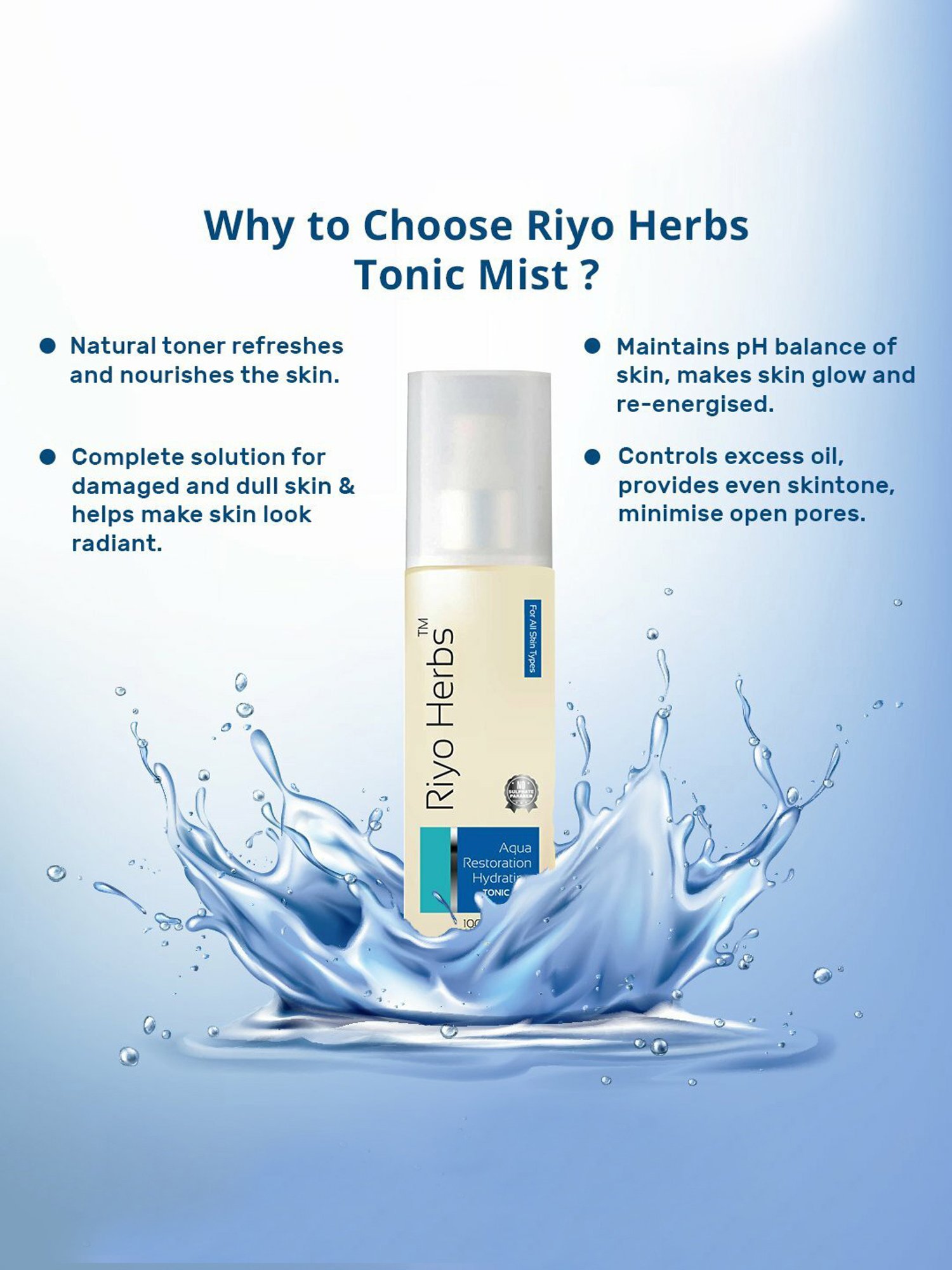 Riyo Herbs Aqua Restoration Tonic Mist - 100 ml