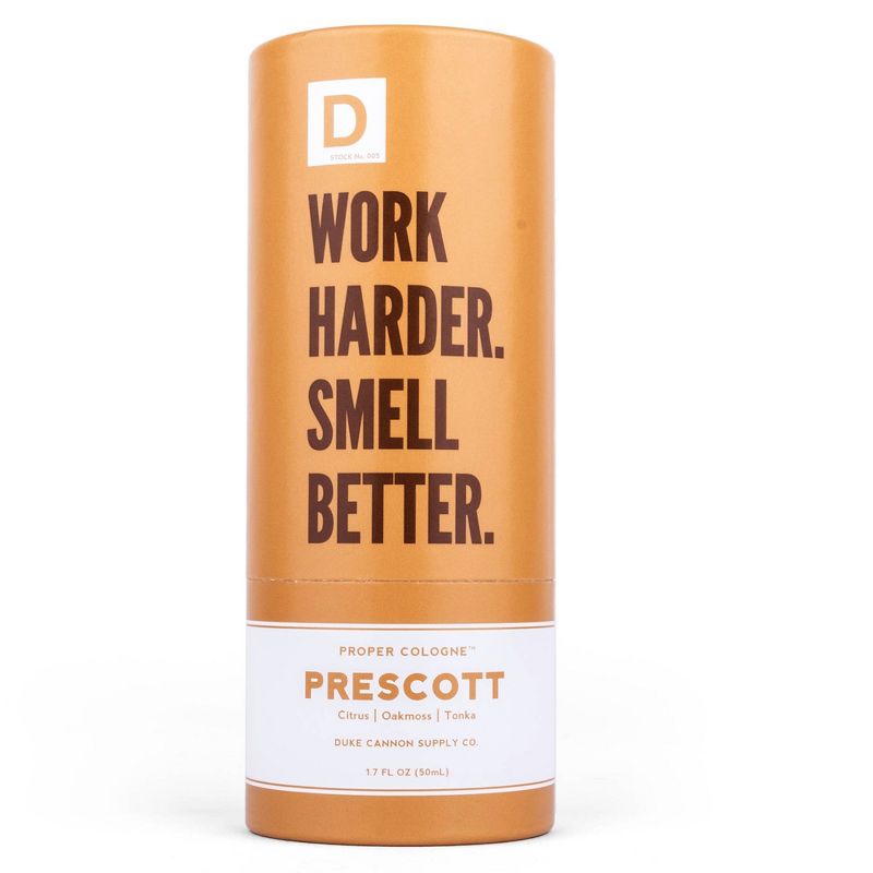 Duke Cannon Woodsy & Light Citrus Prescott Men's Proper Cologne - 1.7 fl oz