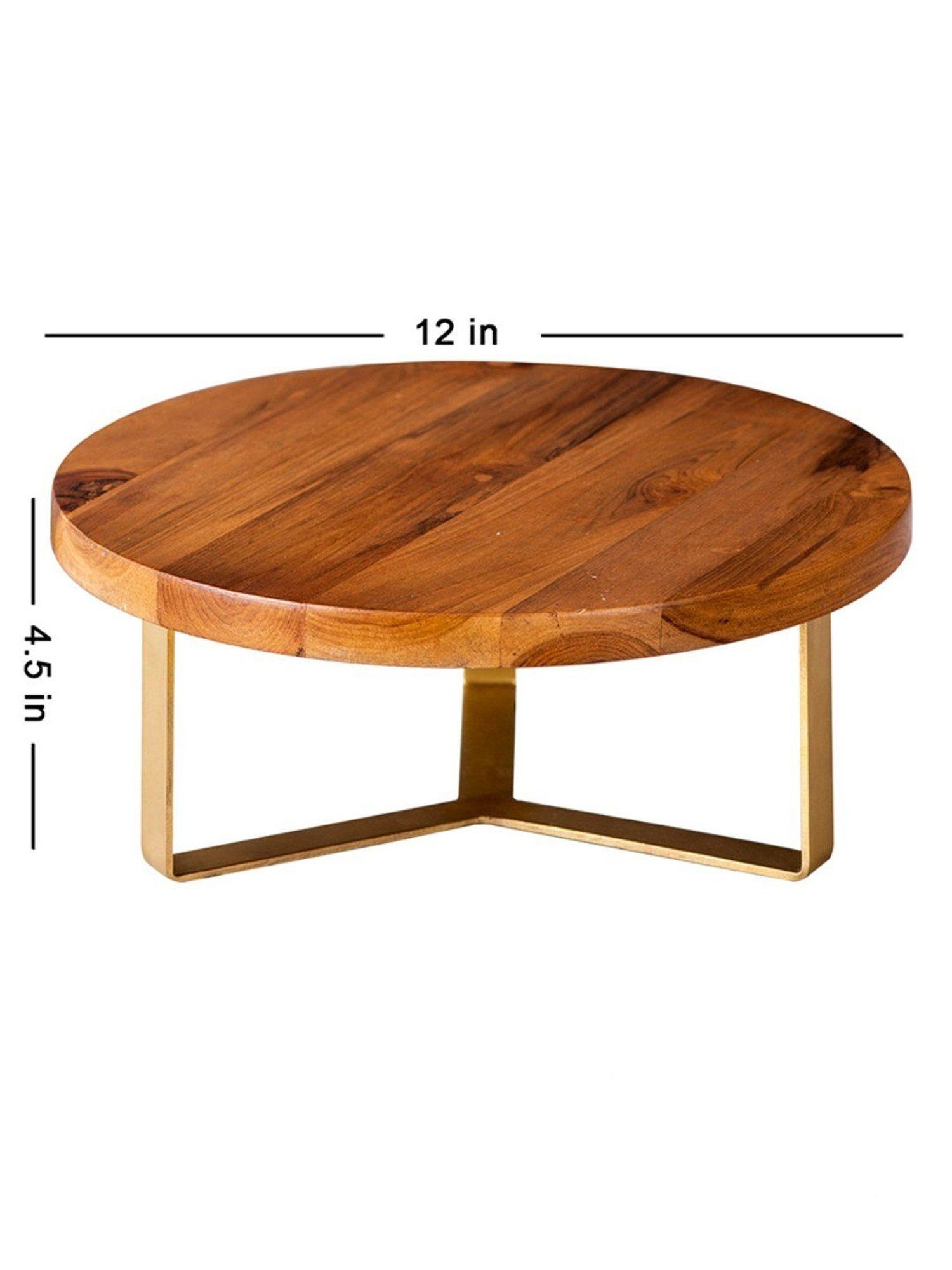 India Circus Color Bordered Blue Bone China Cake Stand