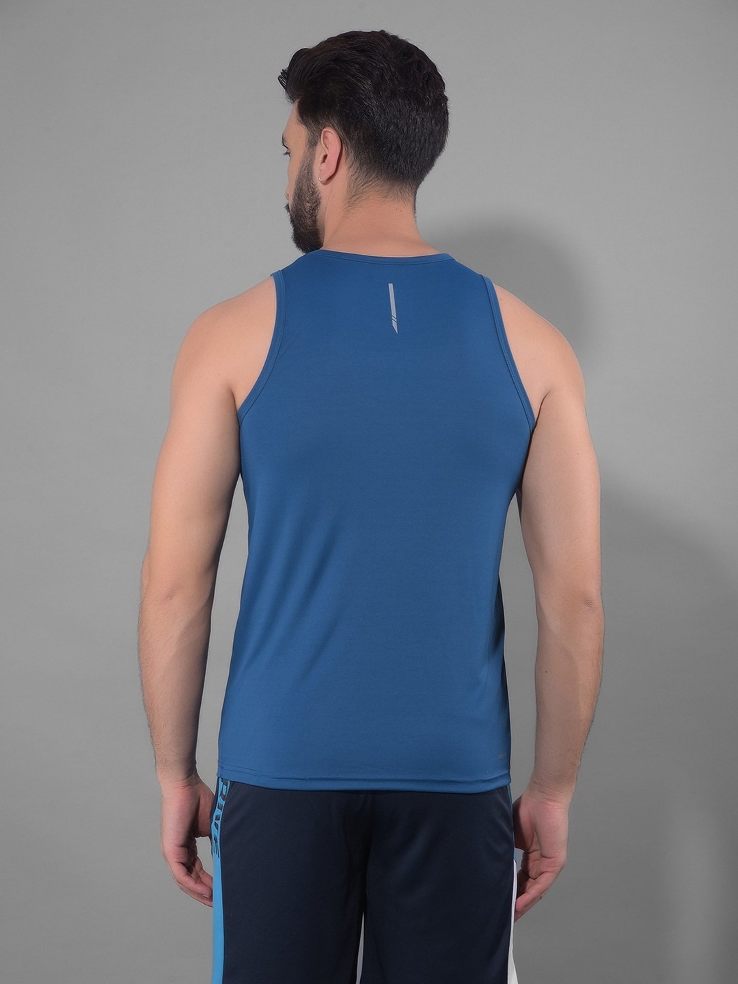 Force NXT Multicolored Regular Fit Printed Gym Vest - Pack Of 5