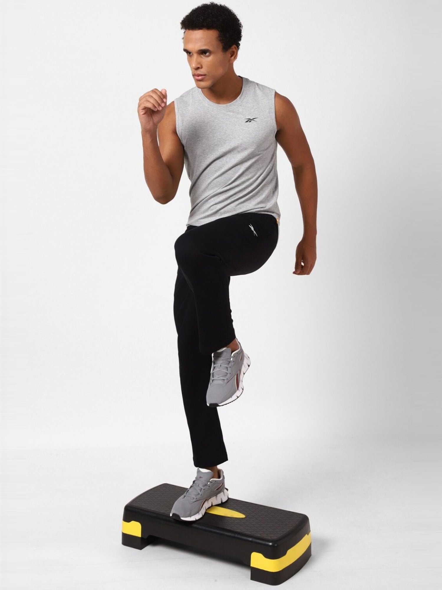 Reebok Grey Regular Fit Tank Tee