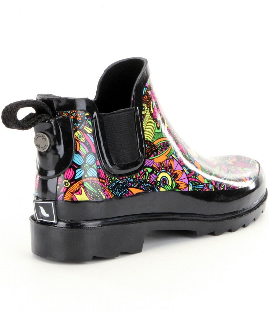 Sakroots Rhyme Printed Waterproof Chelsea Rain Booties