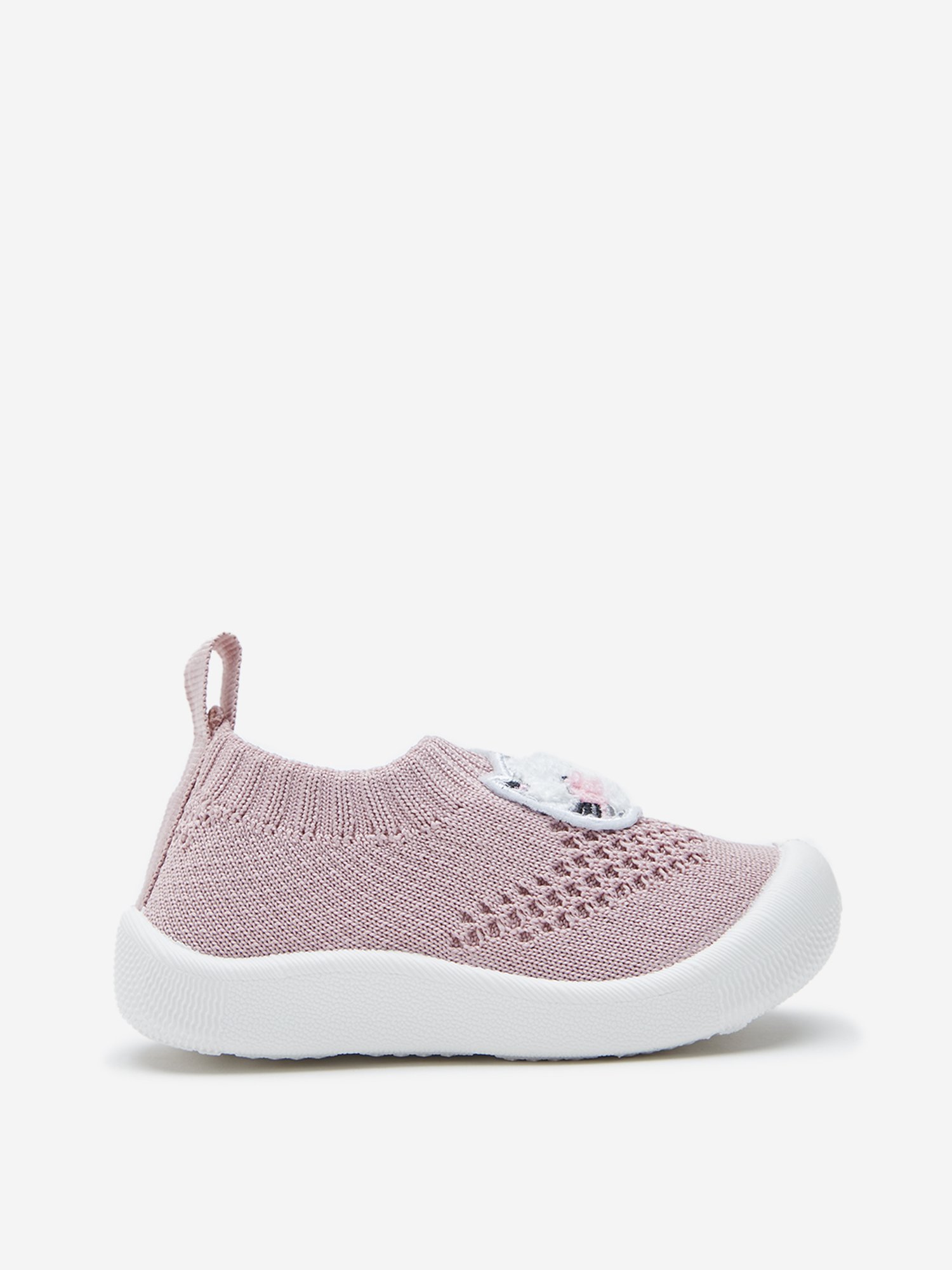 Yellow by Westside Pink Kitten Applique Slip-On Shoes