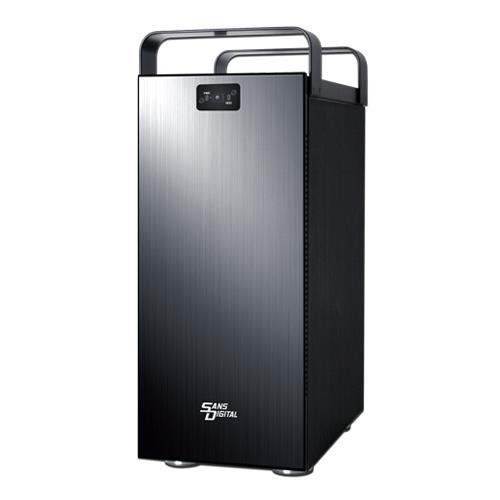 SANS DIGITAL AN12L+B - 64bit 12 Bay iSCSI and Windows/MAC/Linux Files Shared Dual Gigabit NAS Server (Black)