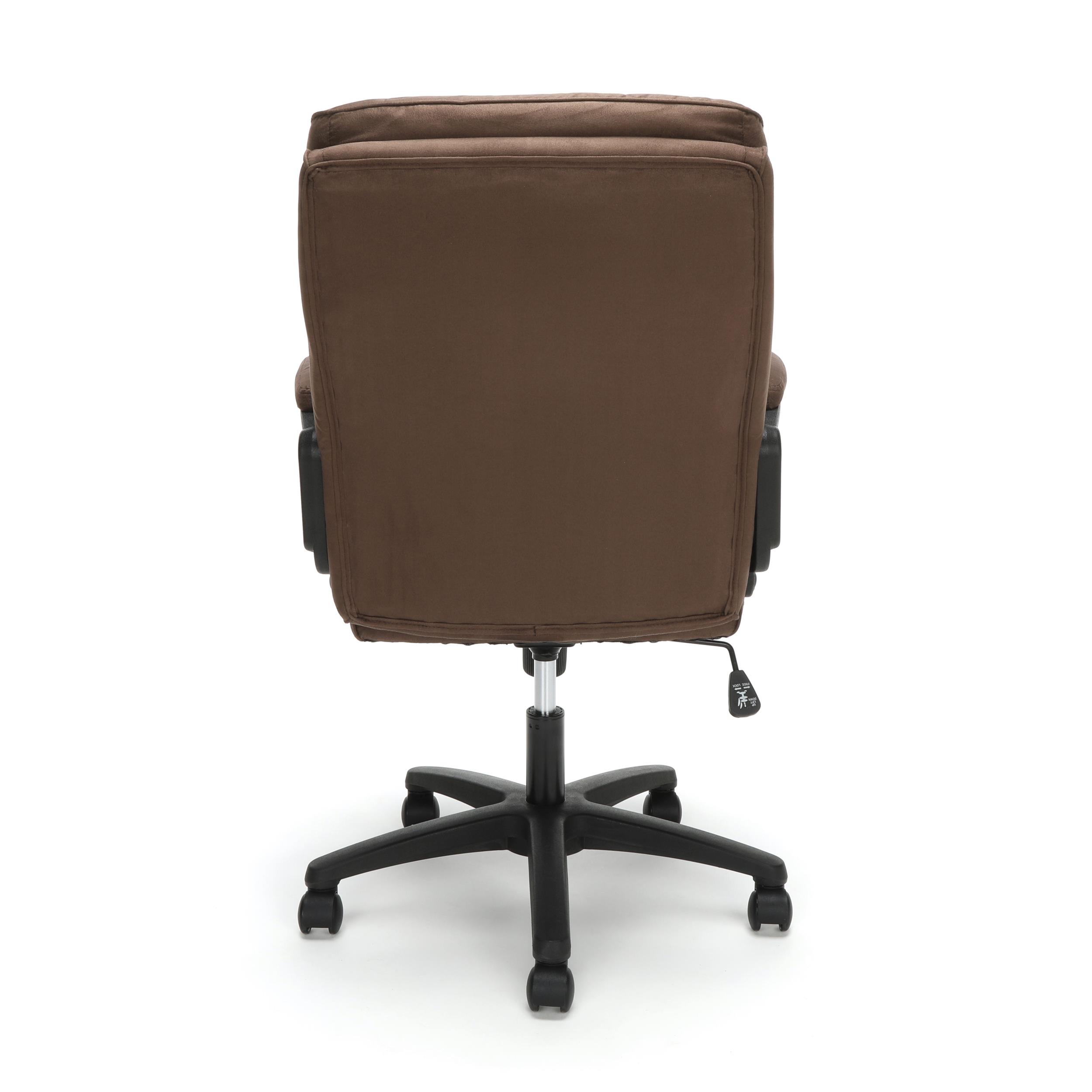 OFM Essentials Collection Plush Microfiber Office Chair, in Brown (ESS-3082-BRN)