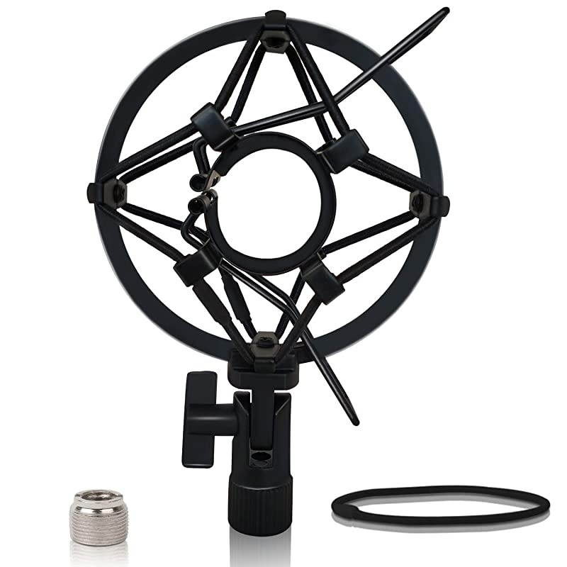 Microphone Shock Mount Mic Holder Mic Clip Holder Mount for Diameter 28mm32mm Dynamic Microphone Like ATR2100USB AT2005USB Samson Q2U Behringer Xm8500 Shure SM58LC Shure PGA48 PGA58 etc