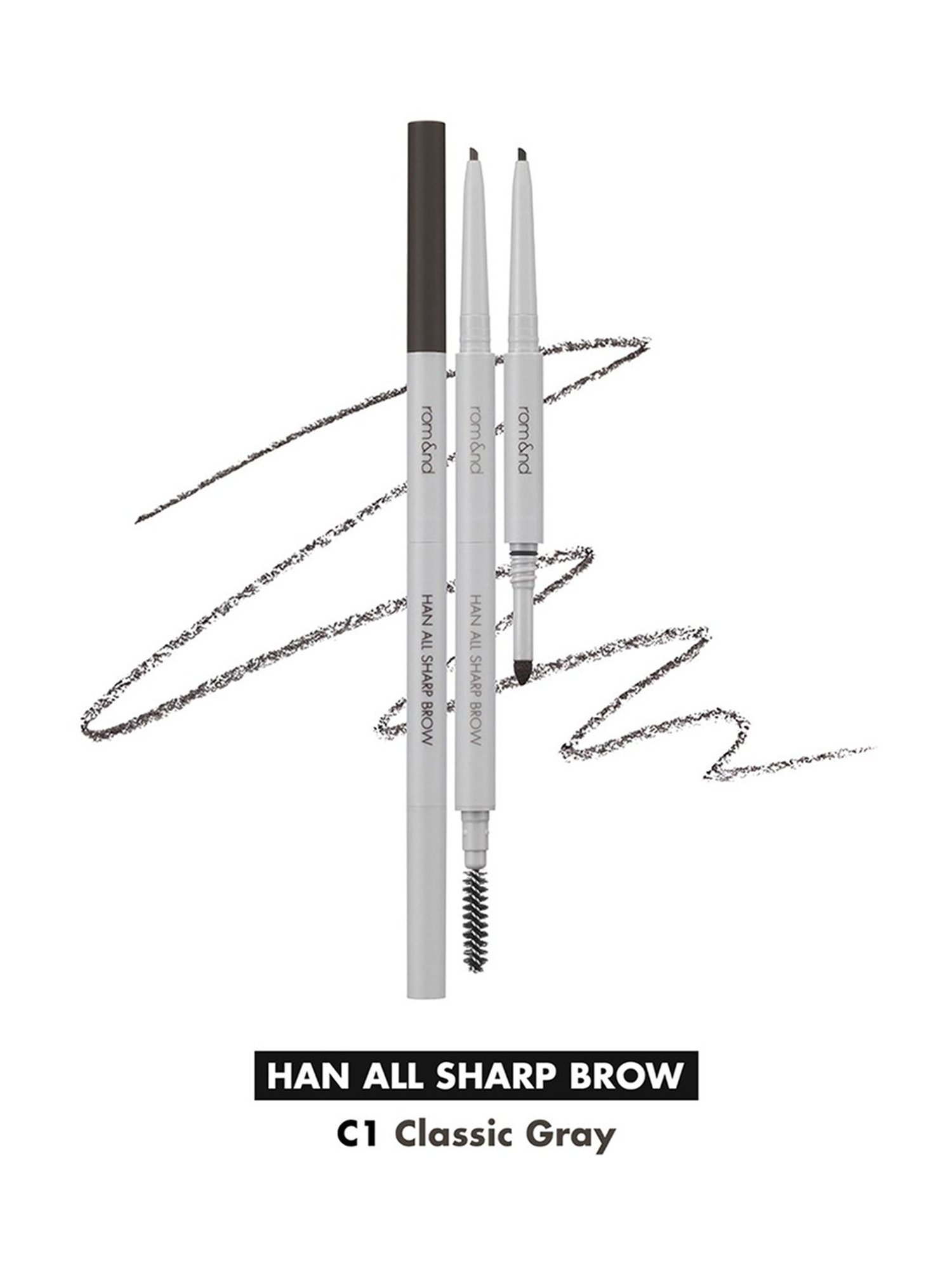 Rom&nd Han All Sharp Brow C1 Classic Gray - 0.24 gm