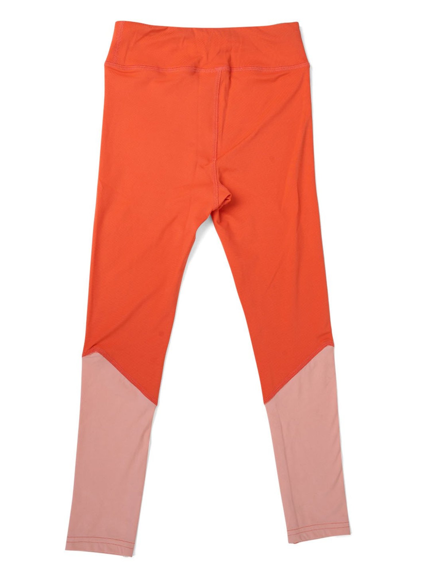 A Little Fable Kids Orange Color Block Leggings