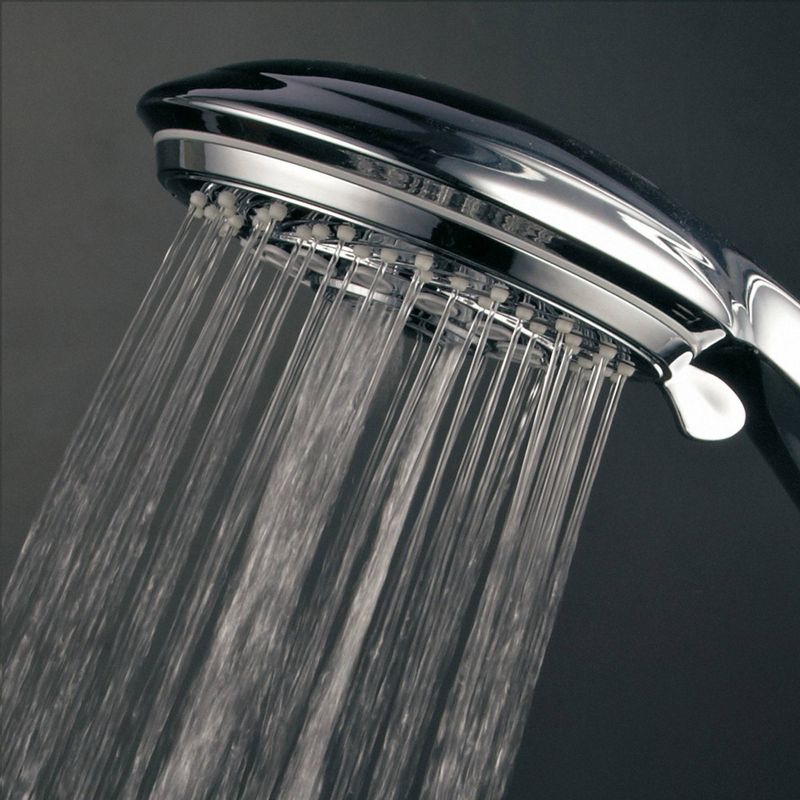 Dual Shower Head Aqua Dance Drill Free Instant Mount 3 Way Showerhead Slide Bar Combo Chrome - HoteSpa