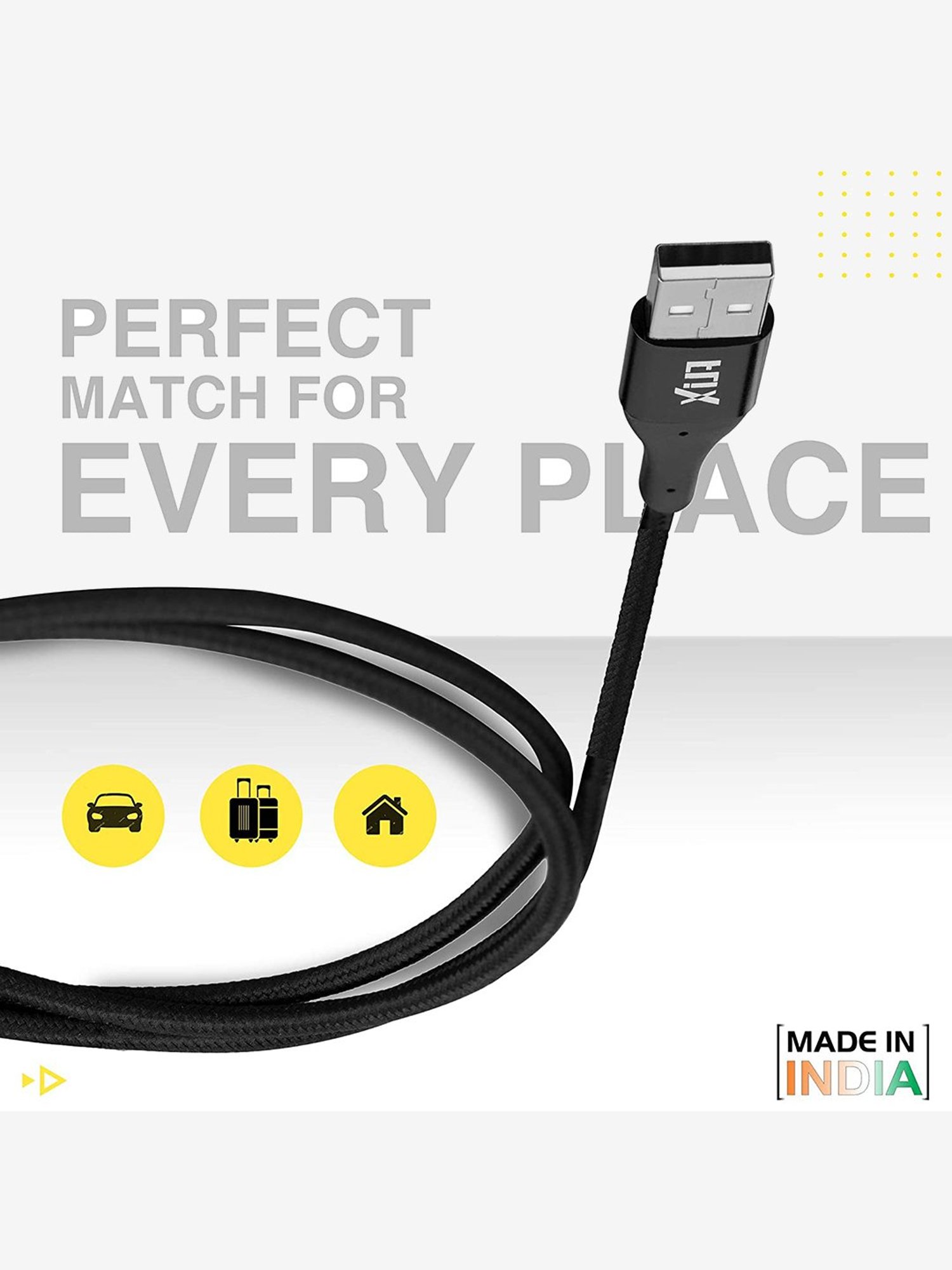 Moerdon MUC-C4C100W 100 Watt Fast Charging Data transfer Cable (Black)