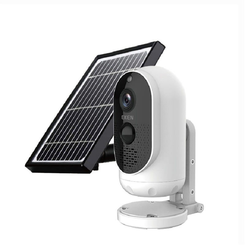 Ochine Solar Powered Wireless Home Security System, 1080P Outdoor WiFi Camera Surveillance Camera, Night Vision, Human Motion Detection, 2-Way Audio, Cloud, IP65 Weatherproof