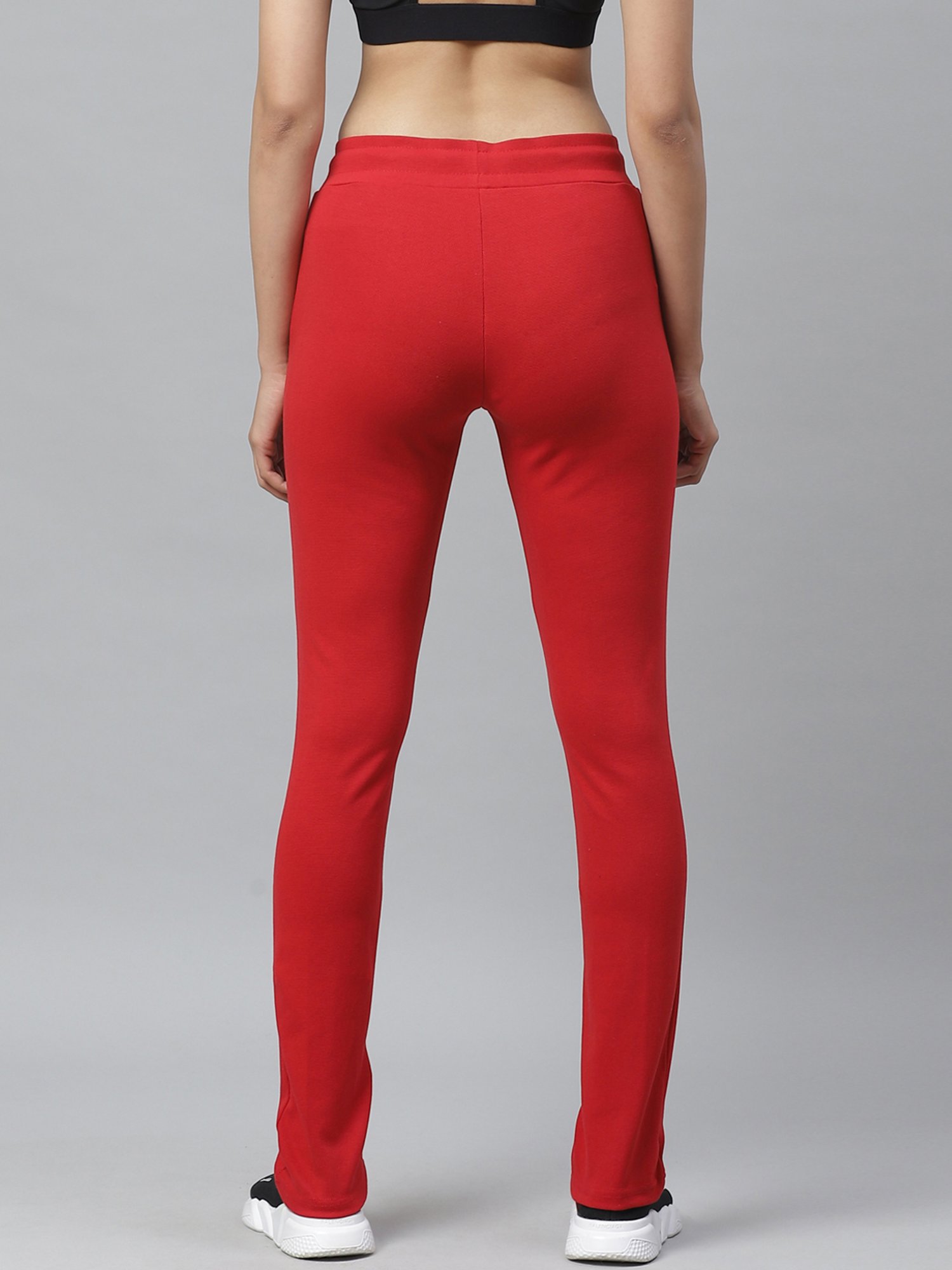 Cayman Red Mid Rise Track Pants