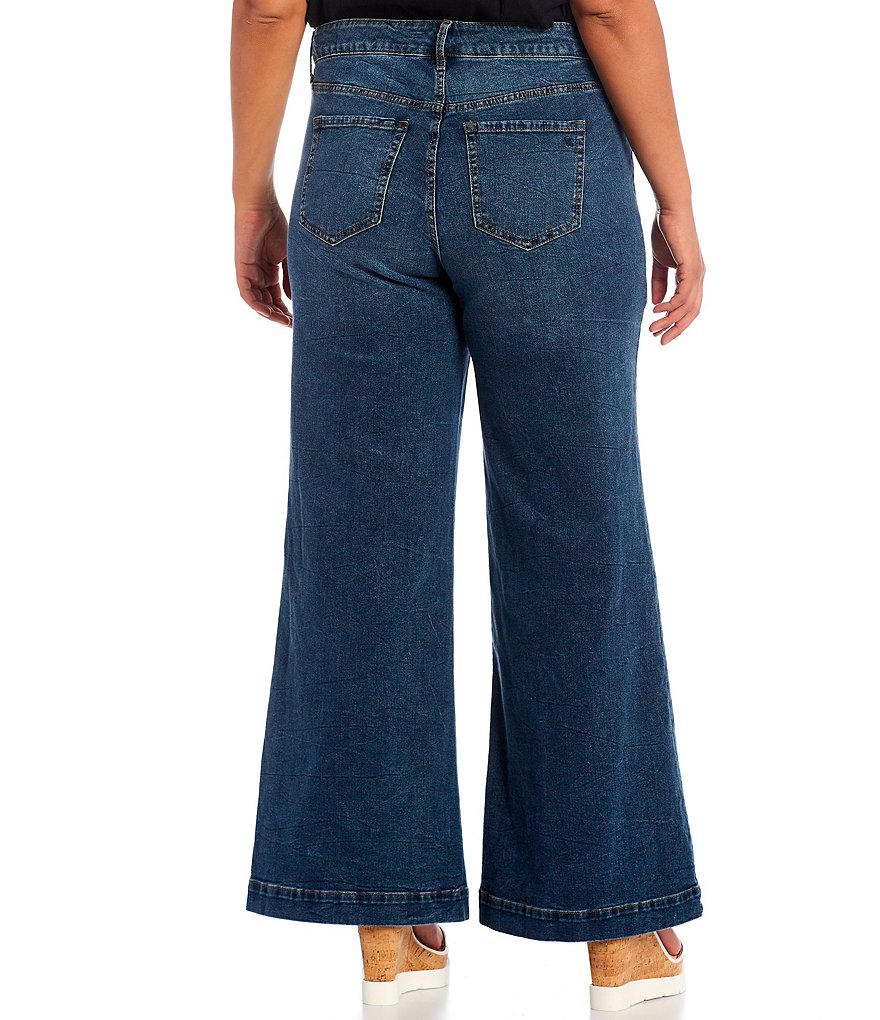 Jessica Simpson Plus Size True Love Wide Leg Trouser Jeans