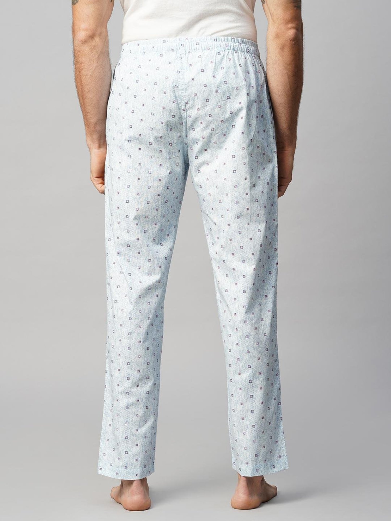 Urban Scottish Blue Regular Fit Printed Nightwear Pyjamas