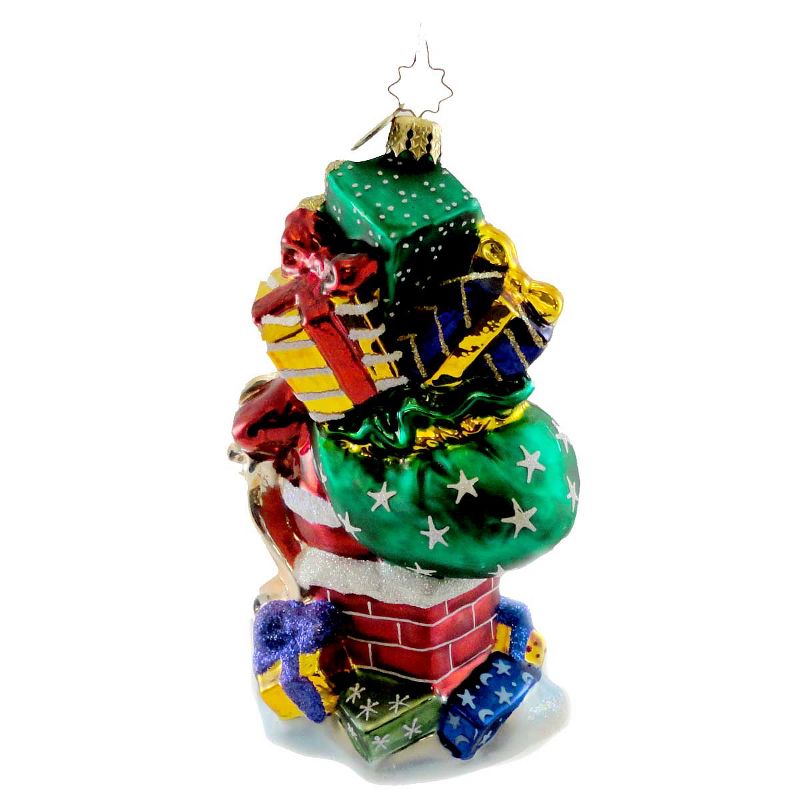 Christopher Radko Deerly Listed Ornament Christmas Santa Deer  -  Tree Ornaments