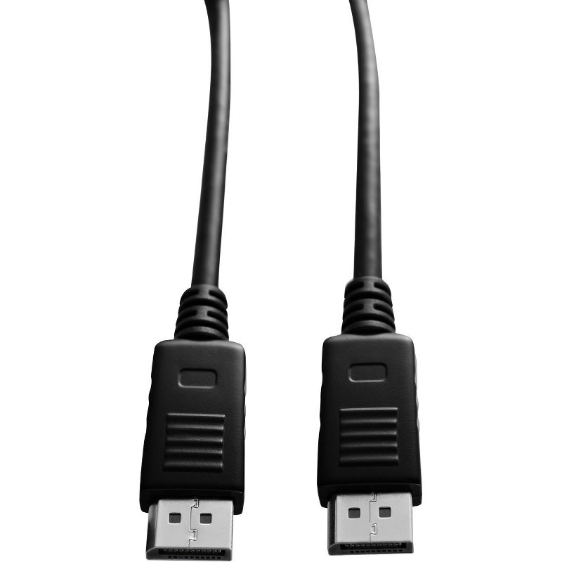 V7 Black Video Cable DisplayPort Male to DisplayPort Male 2m 6.6ft - 6.56 ft DisplayPort A/V Cable for Audio/Video Device