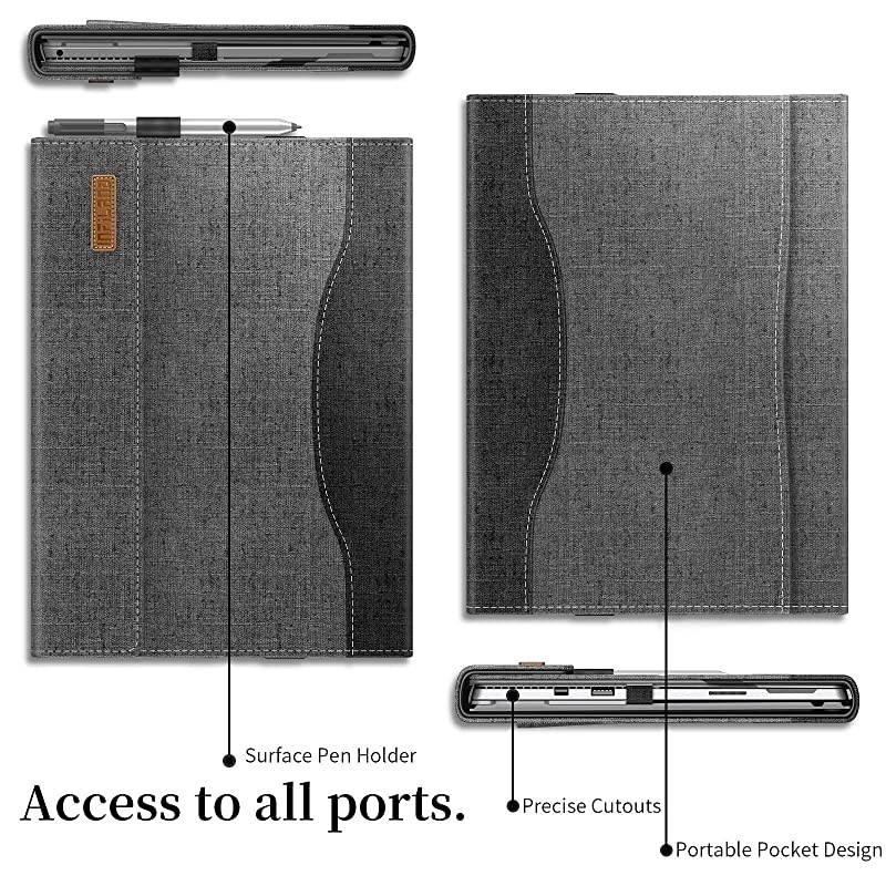 Microsoft Surface Pro 7 Case Compatible with Microsoft Surface Pro 7 Surface Pro 6 Surface Pro 2017 Surface Pro 4 123 inch Tablets Gray