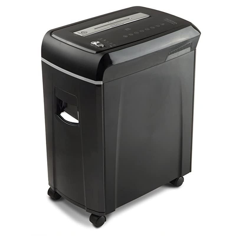 AU1020MA HighSecurity 10Sheet MicroCut Paper CD and Credit Card Shredder with Pullout Basket