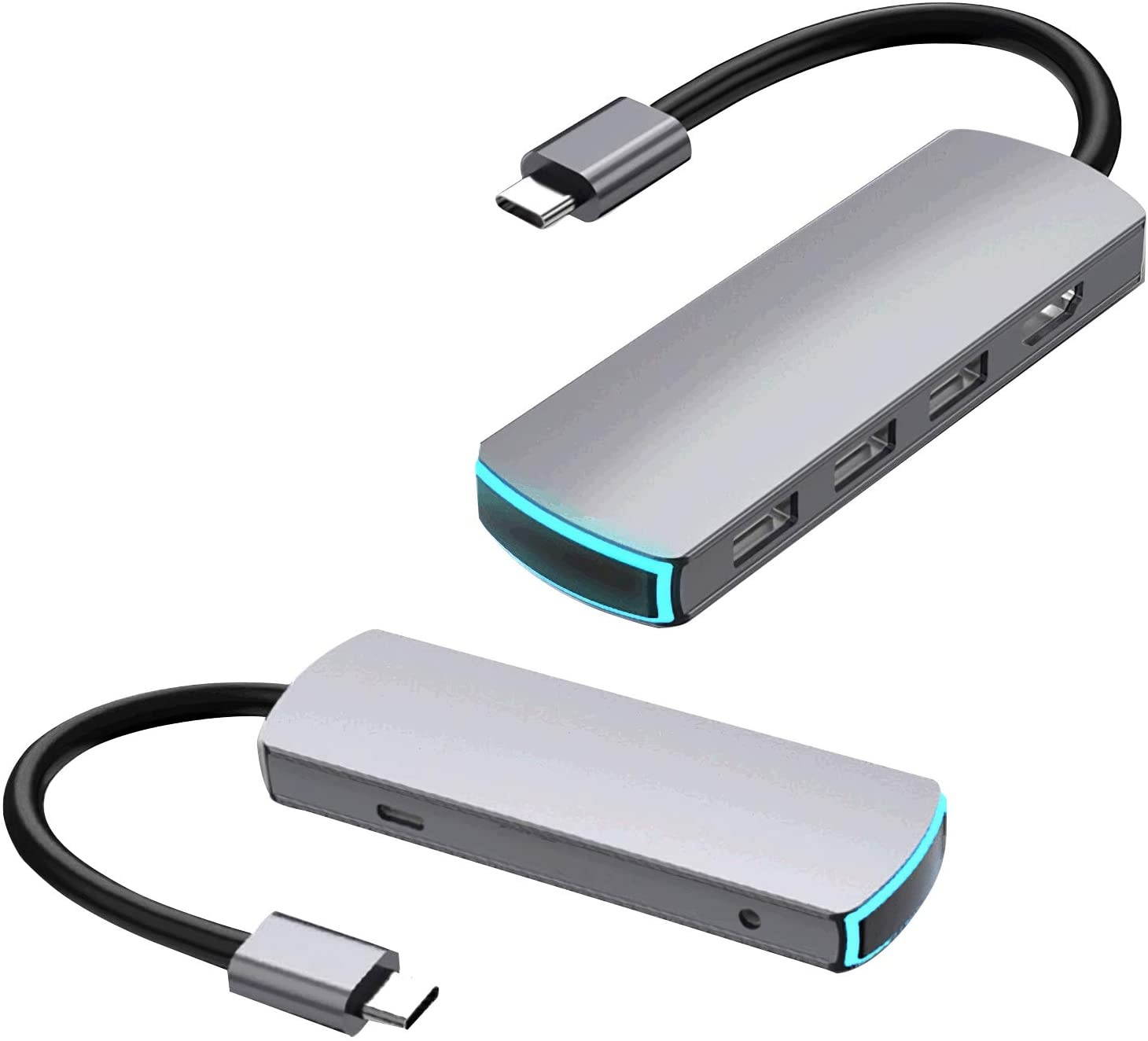 USB-C Multimedia 4K HDMI USB Charging Adapter for MacBook with Pass Thru Charging, Space Gray (K181-1041-SG4I)