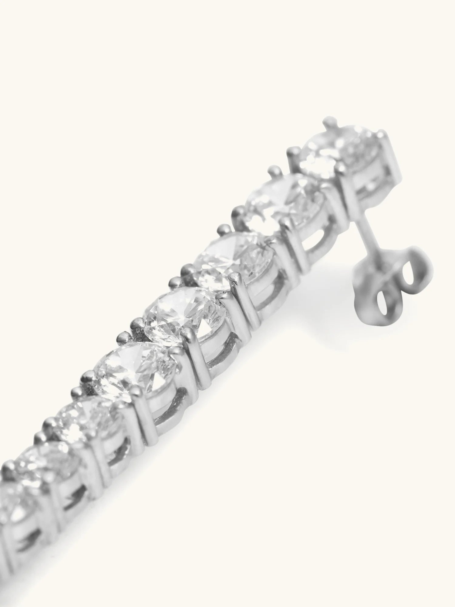 Mabel 92.5 Sterling Silver Tennis String Dangler Earrings for Women