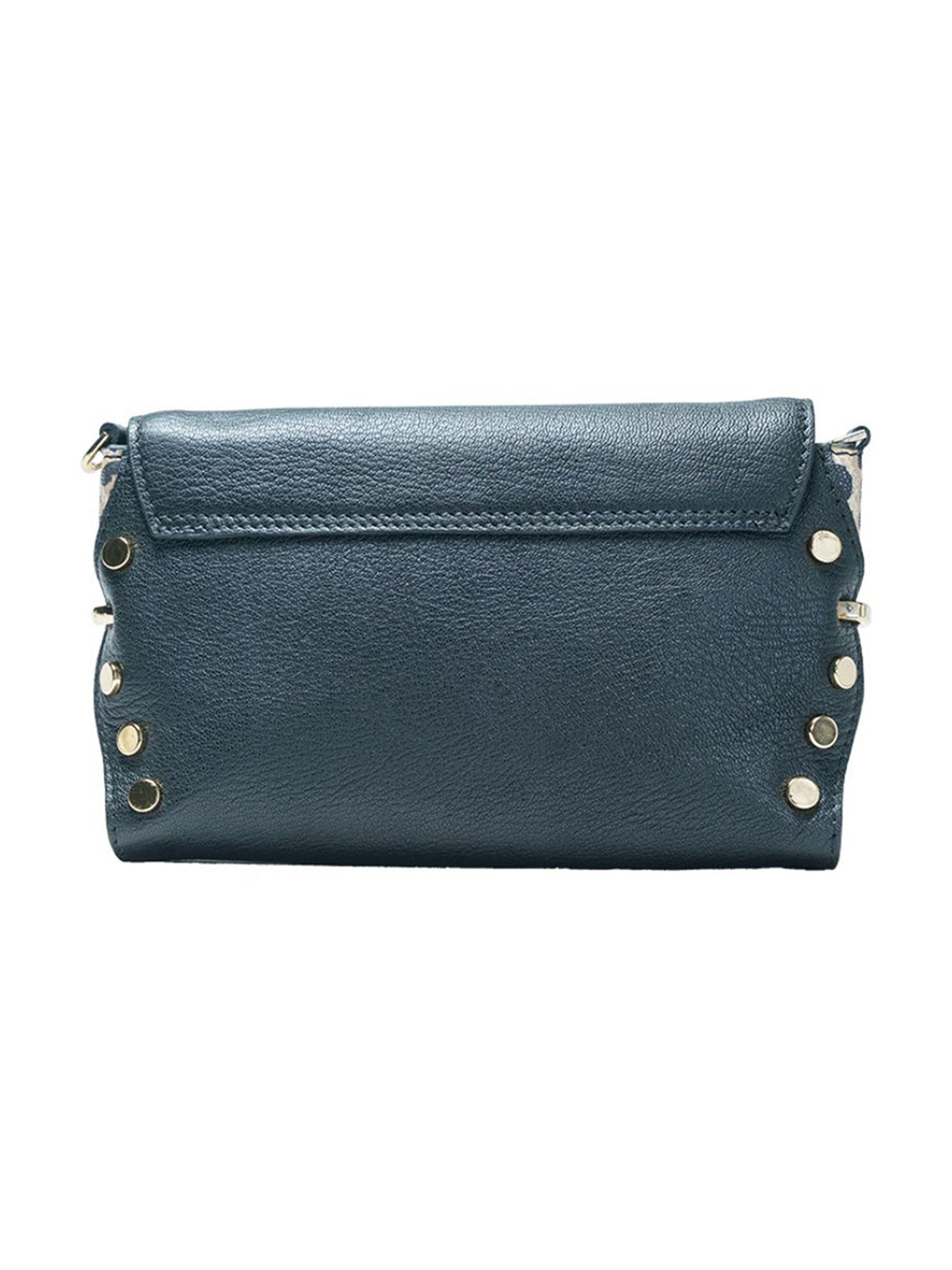 RI2K London Blue Leather Small Animal Effect Cross Body Bag