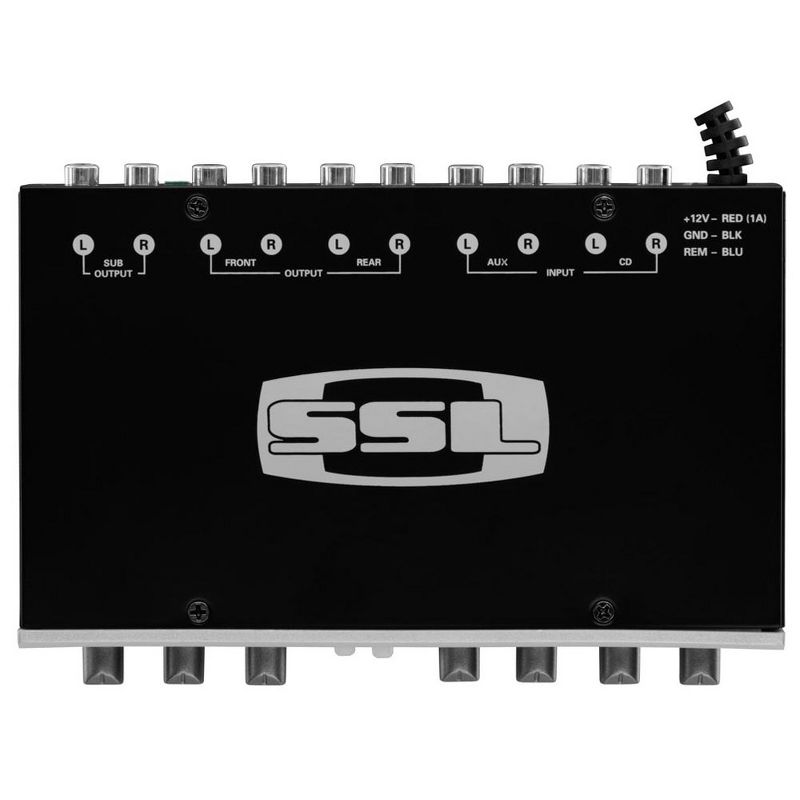 Sound Storm Laboratories SQ4 Car Audio 4 Band Dual Input Equalizer with Remote Subwoofer Level Control and Variable Low Pass Filter