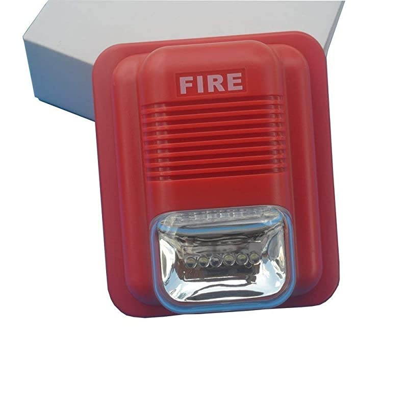 Fire Alarm Siren Strobe,Alarm SIiren Horn Home Security Safe System for House, Office, Hotel etc First Aid Emergency Situation