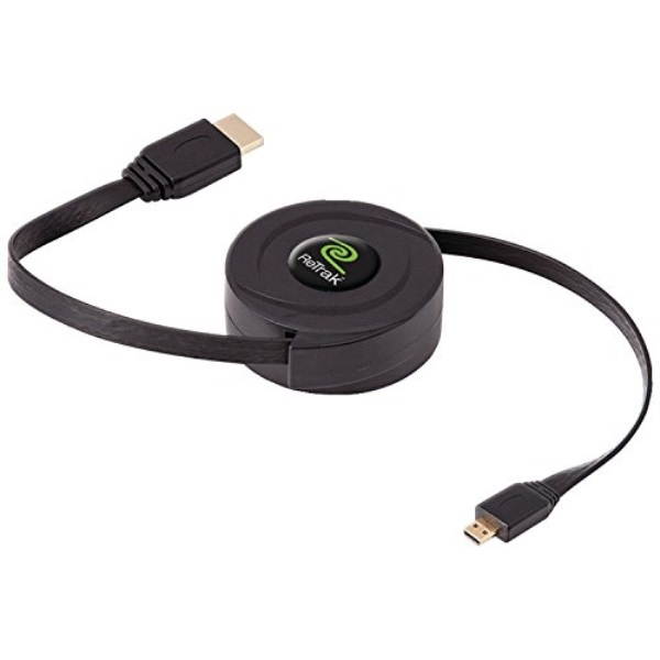 retrak retractable hdmi to micro cable a to d for tablets etcablehdad