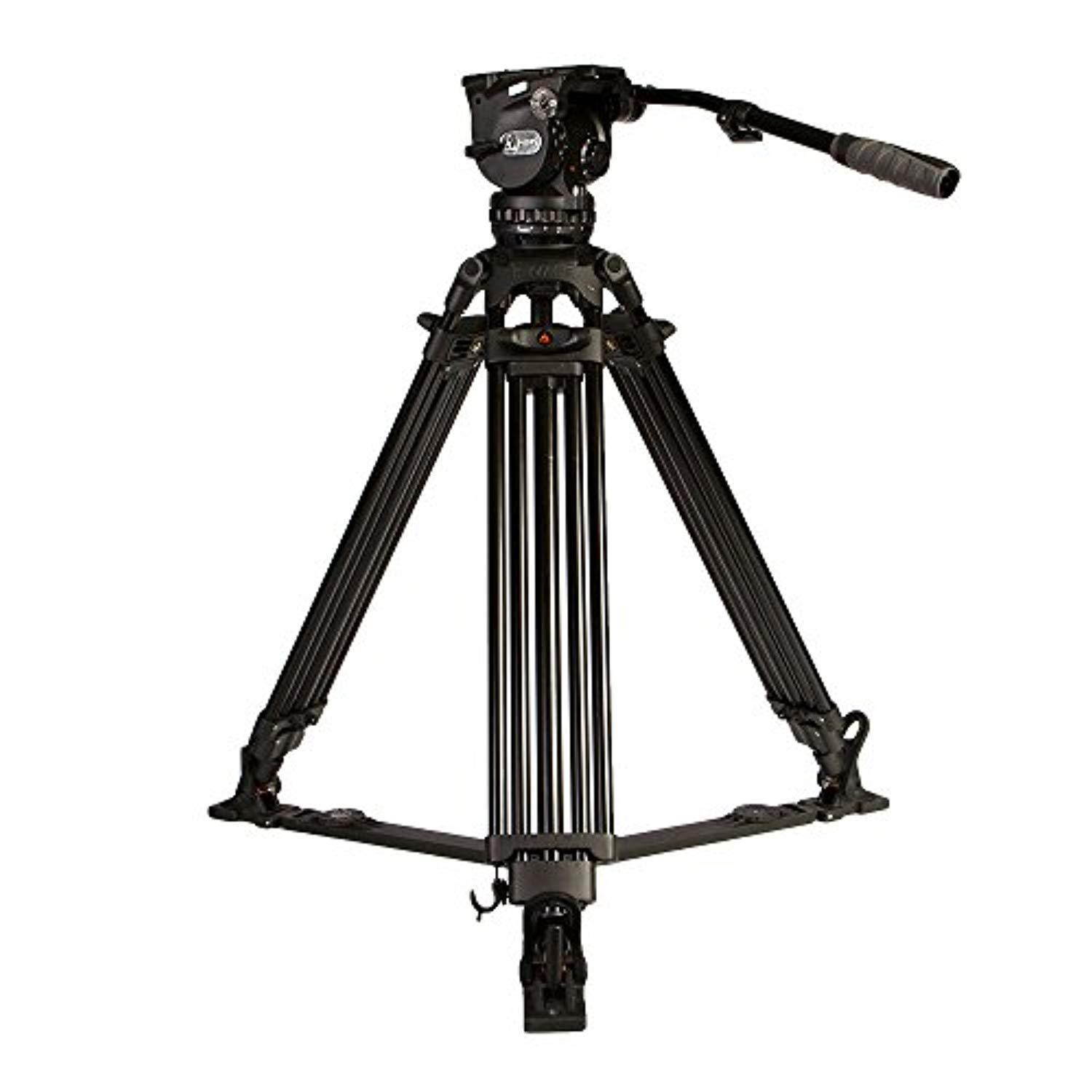 iKan GC102 2-section Carbon Fiber Tripod with GH15 Video Head - Black #EG15C2
