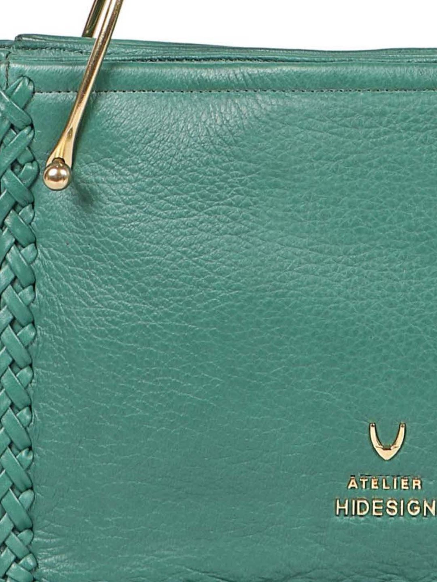 Hidesign Green Solid Medium Shoulder Bag