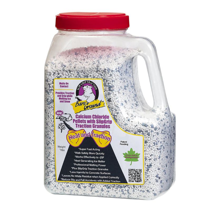 7lb Jug of  Calcium Chloride pellets w/ Traction Granules