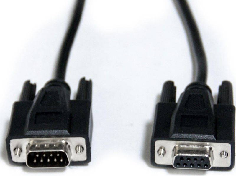 ConnectPRO CSM-201-25 DB9 M/F Serial Cable 25 ft. Black