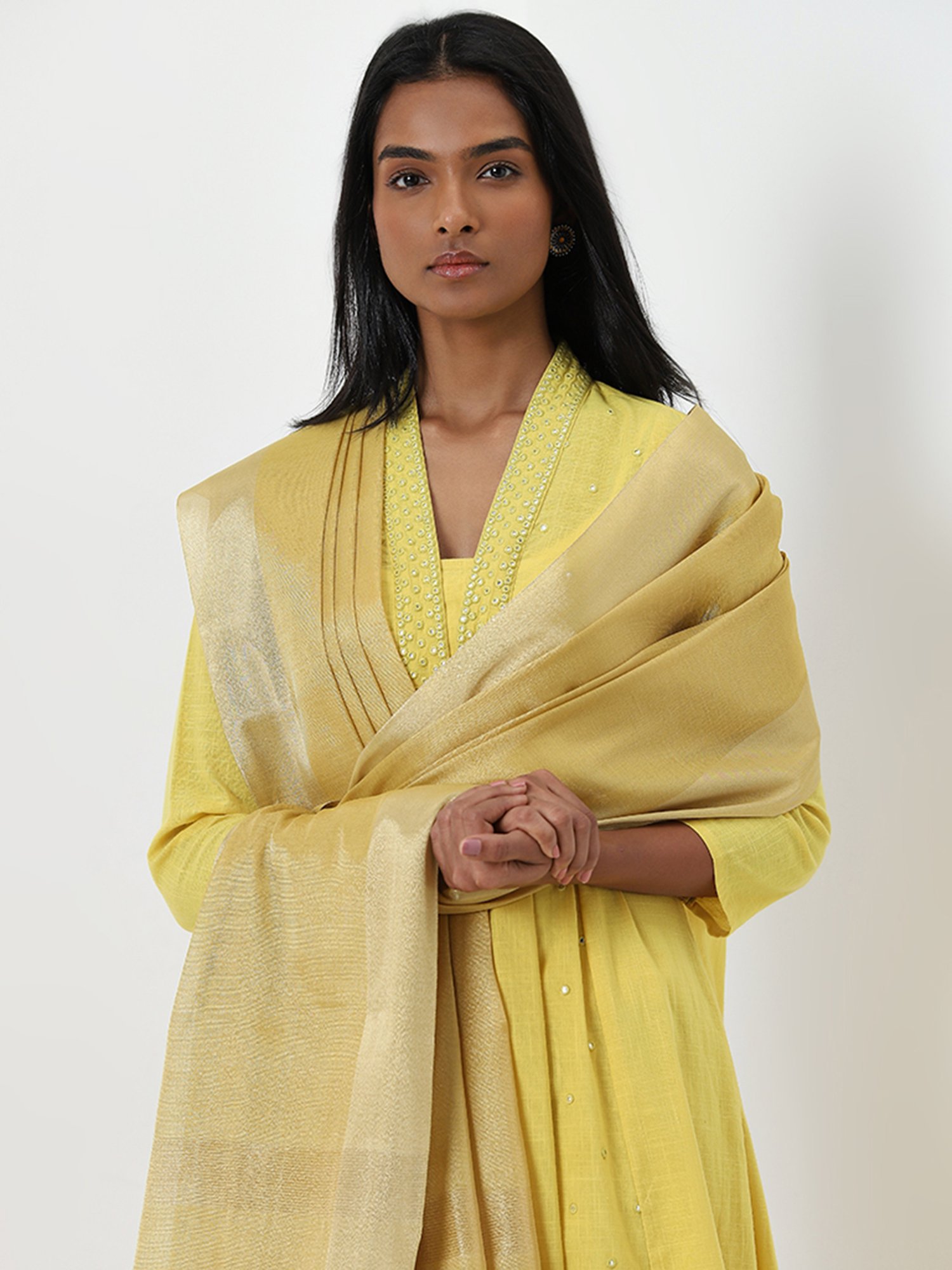 Stylum Multicolor Block Print Dupatta