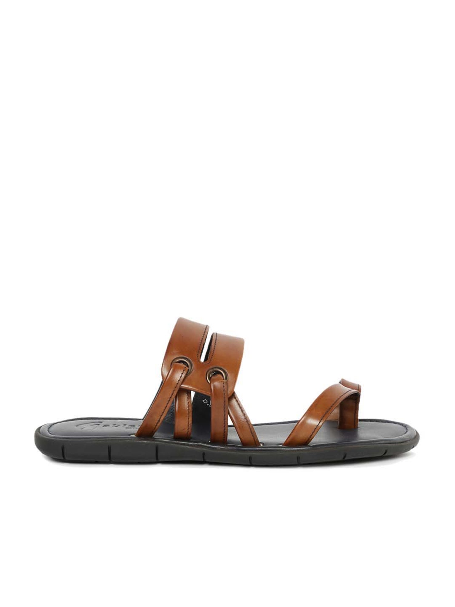 Gabicci Men's Rich Tan Toe Ring Sandals