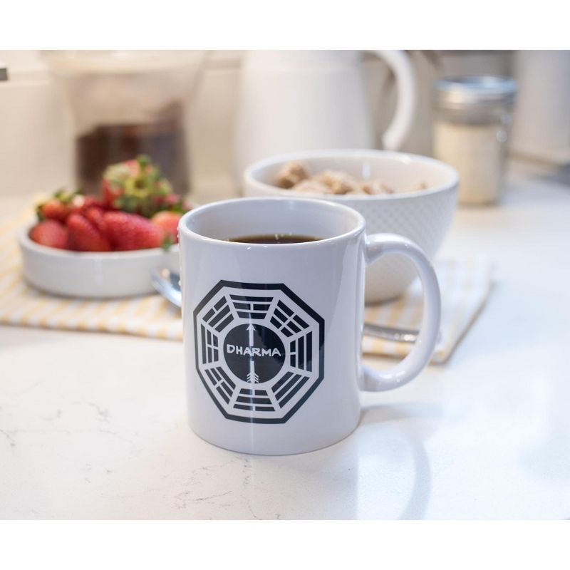 Surreal Entertainment Lost DHARMA Initiative Logo Ceramic Mug | Holds 11 Ounces