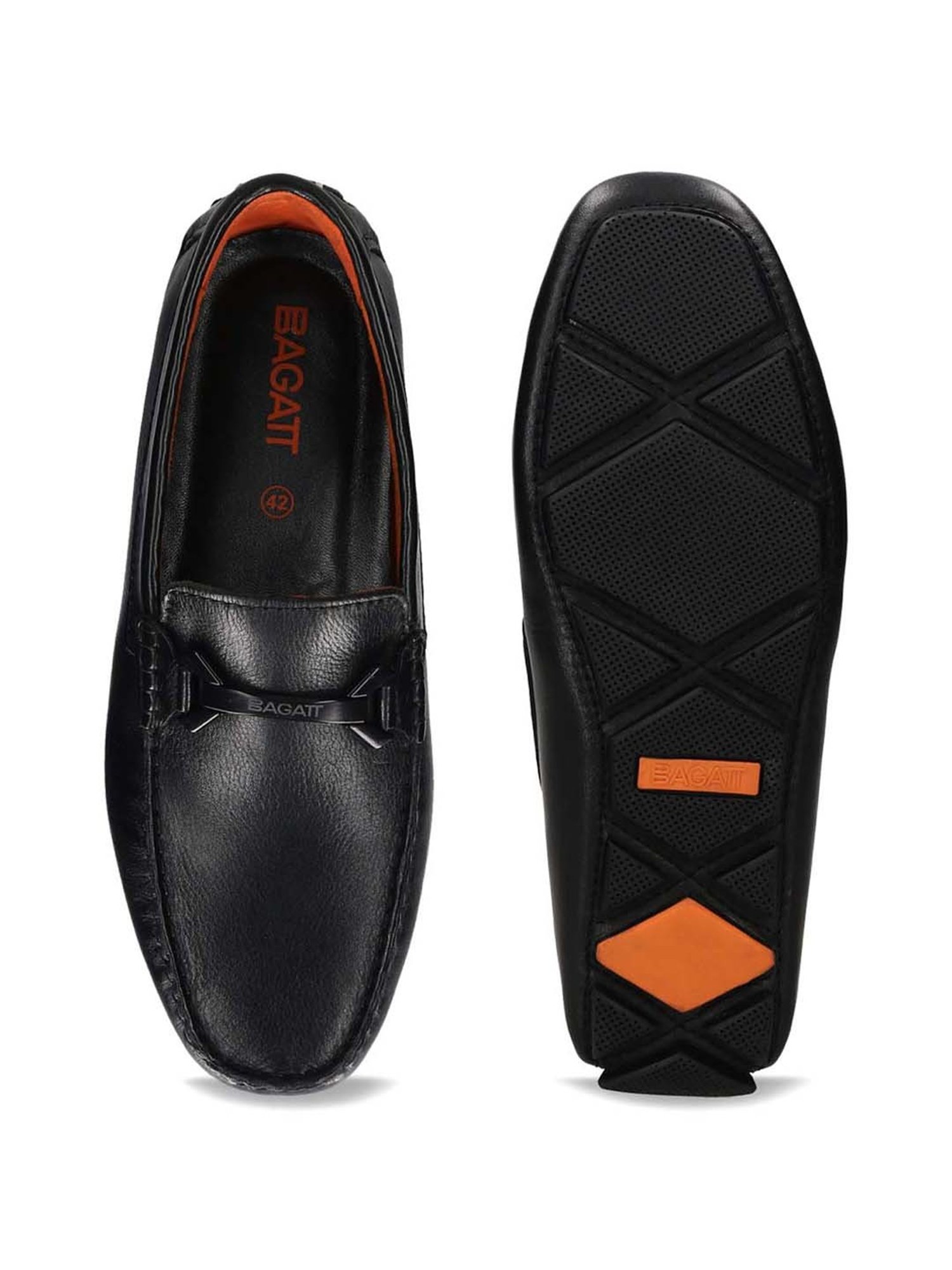 Bagatt Men's Hexa Black Loafers