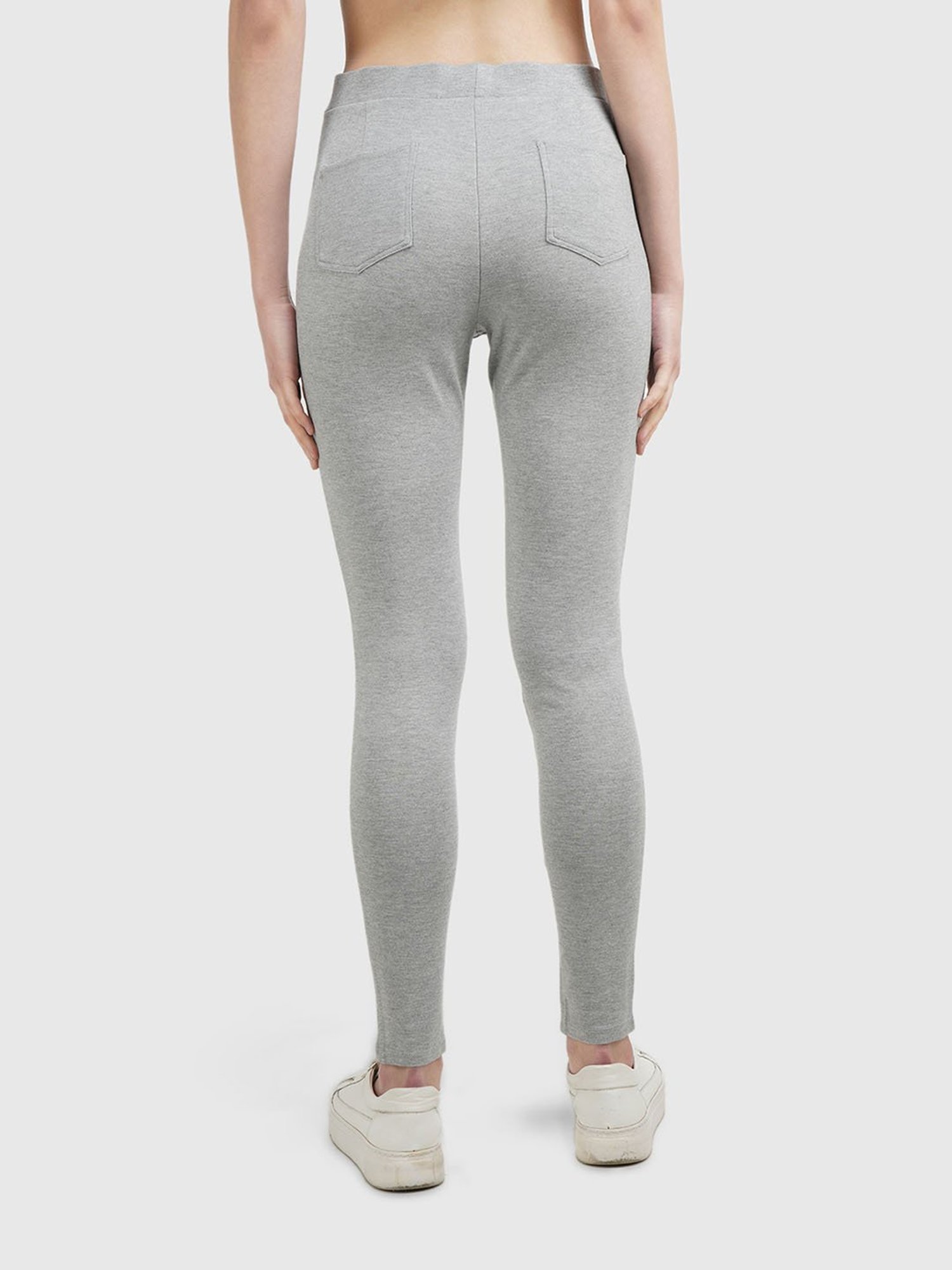 United Colors of Benetton Grey Regular Fit Leggings