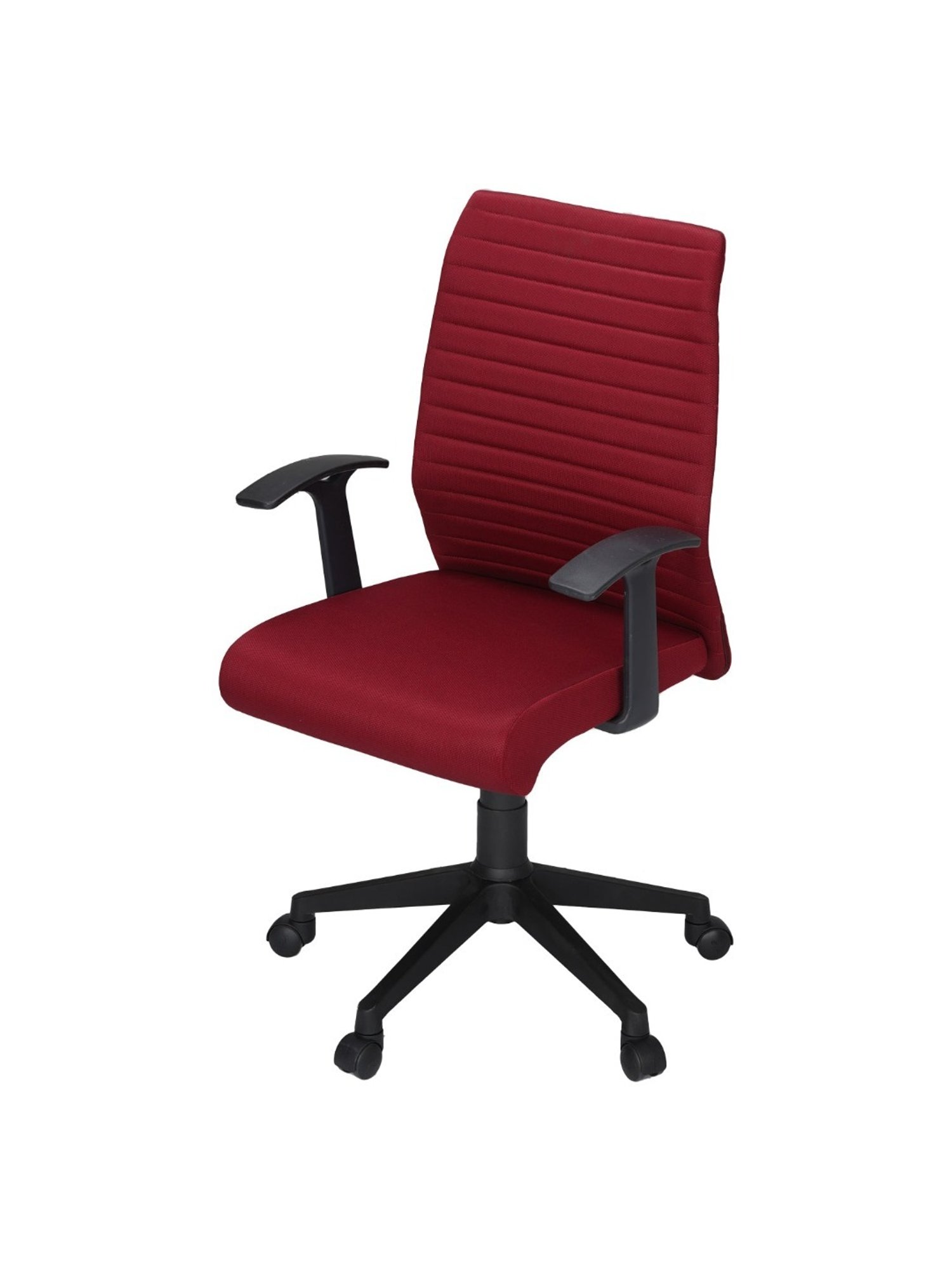 Nilkamal Thames Black PU Foam Mid Back Chair