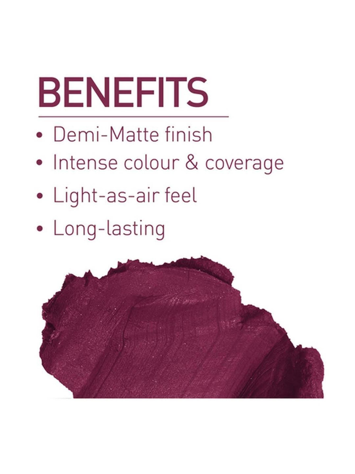 MyGlamm Pose Hd Lipstick Merlot - 4 gm