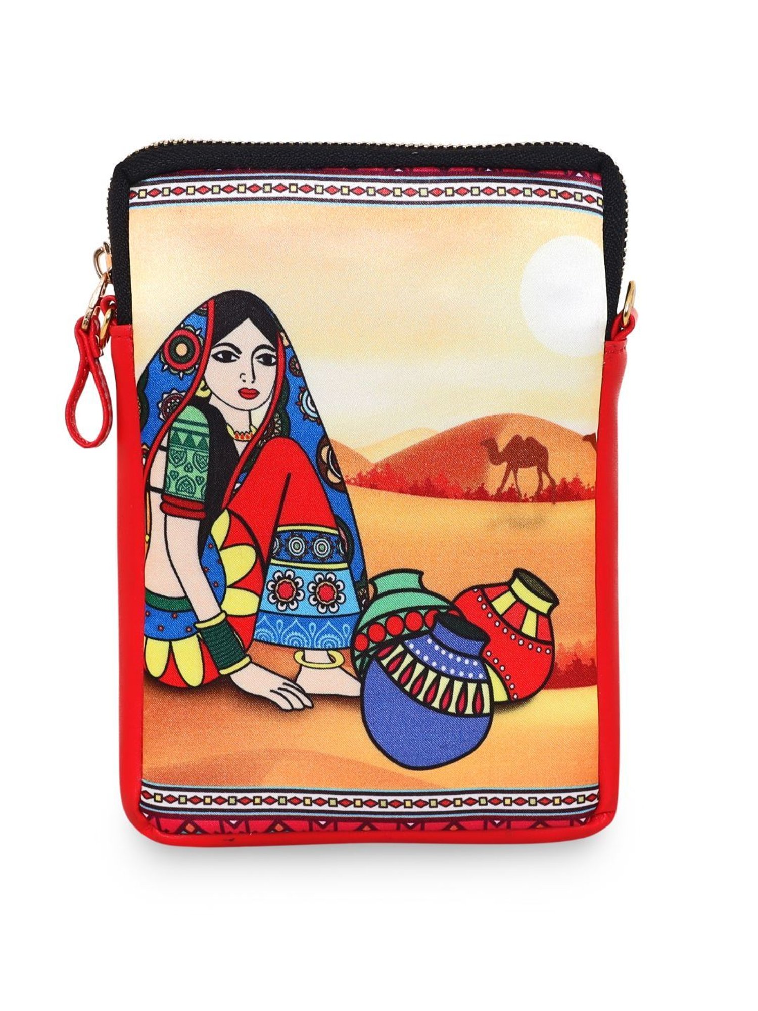 Sabhyata Multicolor Printed Small Cross Body Bag