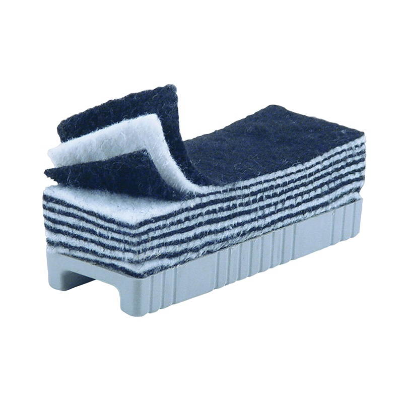 Peel-Away Dry Erase Board Eraser W/12 Disposable Pads, Felt, 5"