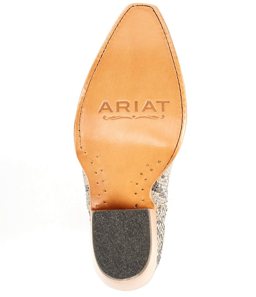 Ariat Dixon Snake Print Leather Booties